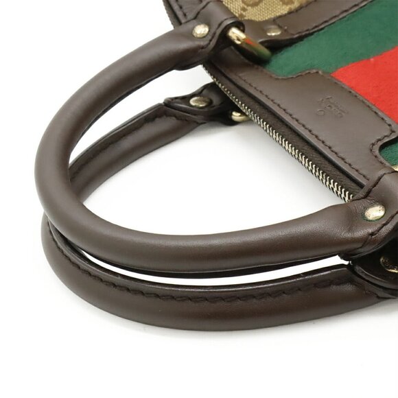 GUCCI Authentic Brown Leather Shoulder Bag - Picture 5 of 10